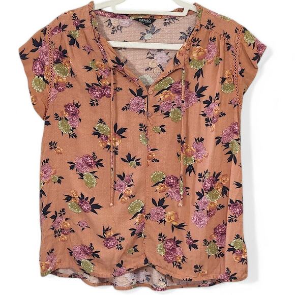 Buffalo David Bitton Tops - Buffalo David Bitton Floral Blouse Size M Cottagecore Boho Romantic Top